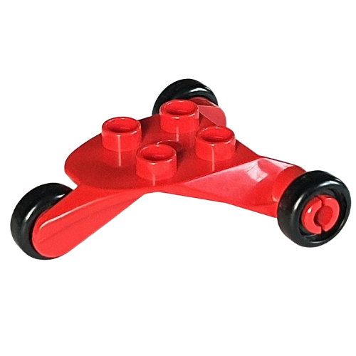Lego Duplo Airplane Small Undercarriage / Red