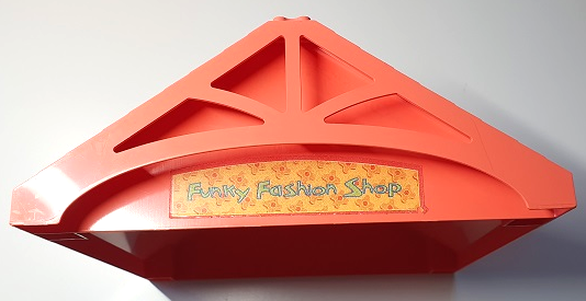 Lego Scala Roof 24 x 22 x 7 with 'Funky Fashion Shop' and Flowers Pattern (Sticker) - Set 3118