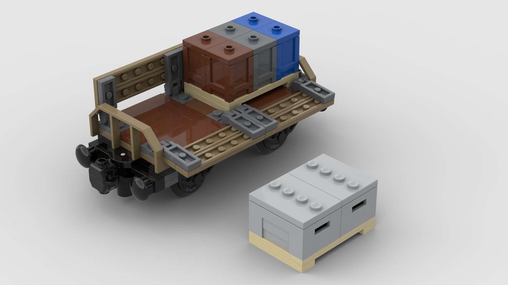 Lego Railroad pallet wagon