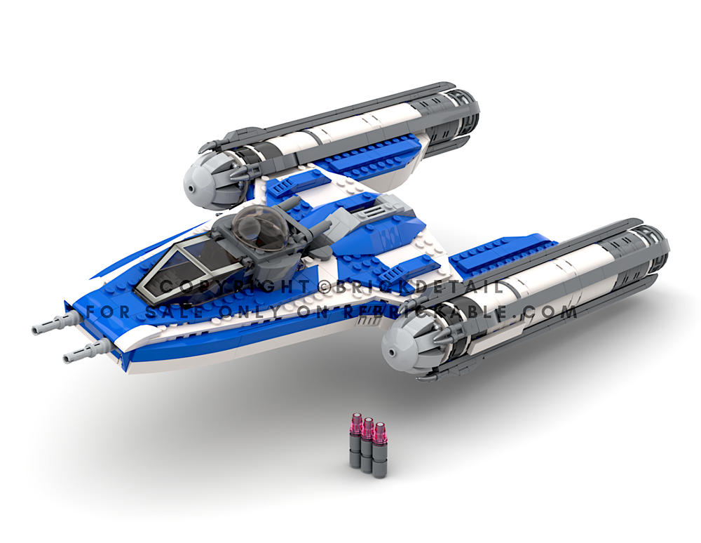 Lego Captain Rex Y - wing Clone Wars Bomber