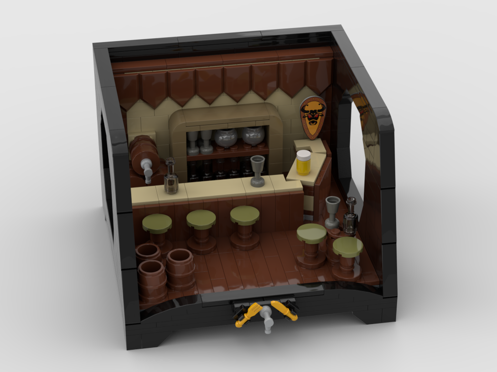 Lego Medieval Tavern with a special stand