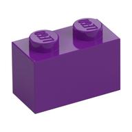 Lego Brick 1 x 2 / Purple