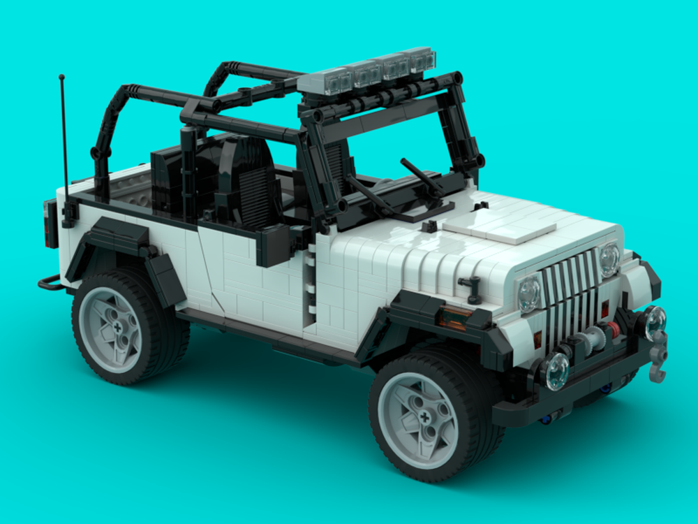 Lego Jeep Wrangler, Round Headlights, Off-road