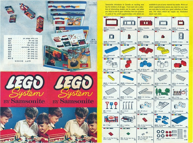 Lego 1963 Canadian Samsonite (V1867)