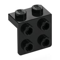 Lego Bracket 1 x 2 - 2 x 2 / Black