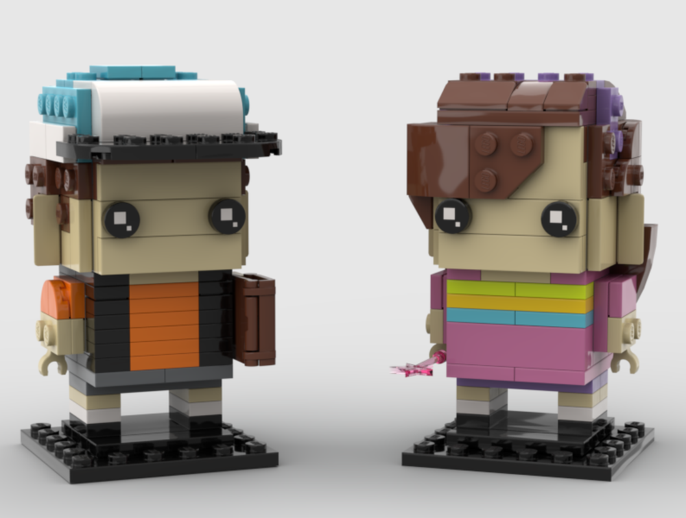 Lego Gravity Falls: Dipper and Mabel Brickheadz
