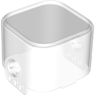 Lego Pod, Square with Rounded Corners, Front, 8 x 8 x 2