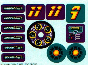 Lego Sticker Sheet for Sets 3038-1, 8266-1