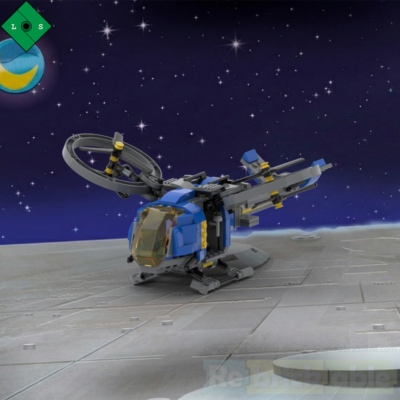 Lego Space attack chopper