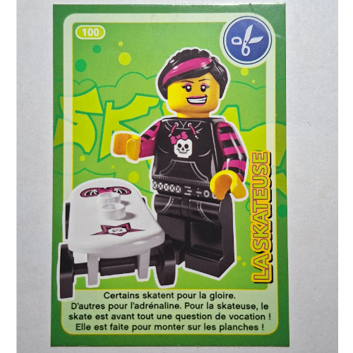 Lego Trading Card for Set TRADINGCARD-12, #100 Print / [No Color/Any Color]