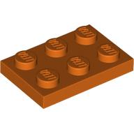 Lego Plate 2 x 3 / Reddish Orange