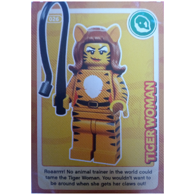 Lego Trading Card, Create the World - Tiger Woman / [No Color/Any Color]