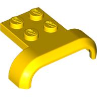 Lego Wheel Arch, Mudguard 3 x 4 with 2 x 2 Plate / Yellow