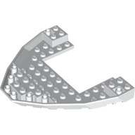 Lego Boat Hull Section, Brick 10 x 12 x 1 with 4 x 6 Cutout / White