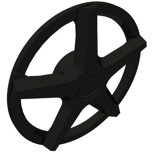 Lego Wheel Cover 5 Spoke / Black