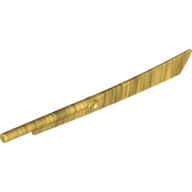 Lego Weapon Sword, Big Blade with Bar / Pearl Gold