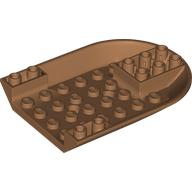Lego Aircraft Fuselage Curved Forward 6 x 8 Bottom / Medium Nougat
