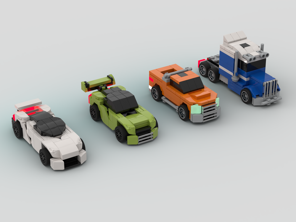 Lego Car pack #1 (1:55 scale)
