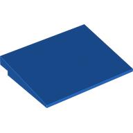 Lego Brick Sloped 10° 6 x 8 / Blue