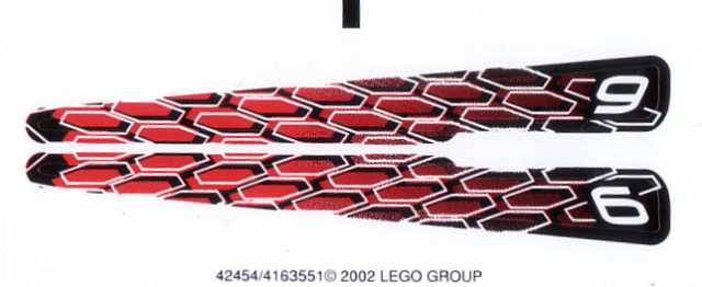 Lego Sticker Sheet for Set 8470-1