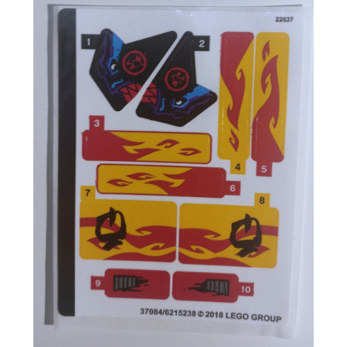 Lego Sticker Sheet for Set 70638-1 / [No Color/Any Color]