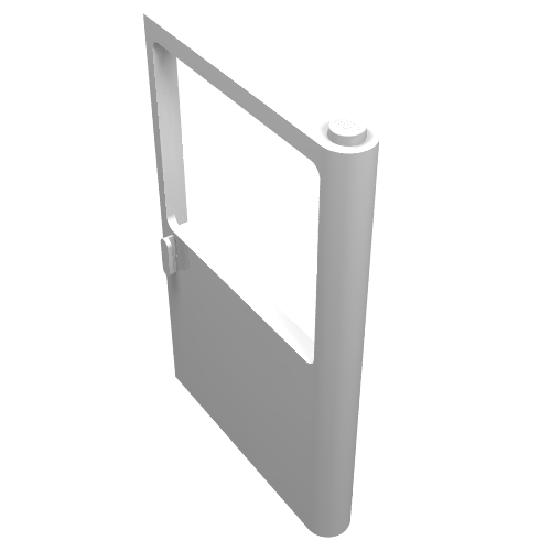 Lego Door 1 x 6 x 8 Right / White