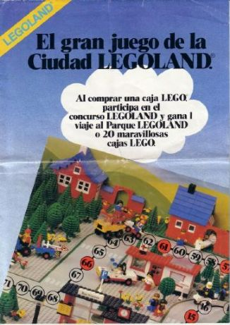 Lego 1981 El gran juego de la Ciudad Legoland (93.042-E) with Board Game inside