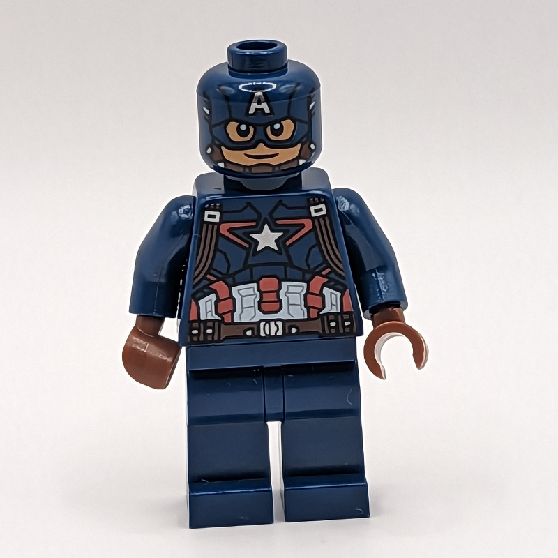Lego Captain America with Dark Blue Suit and Mask