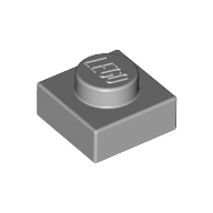 Lego Plate 1 x 1 / Light Bluish Gray