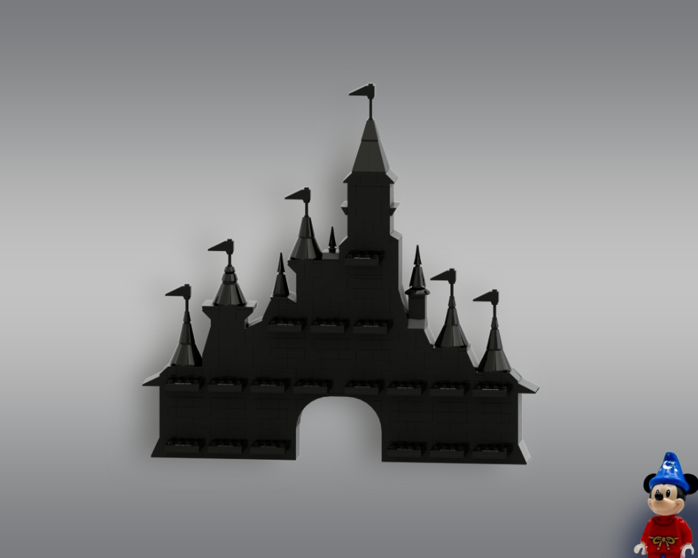 Lego Cinderella Castle 100 Celebration - Minifigures Display Stand
