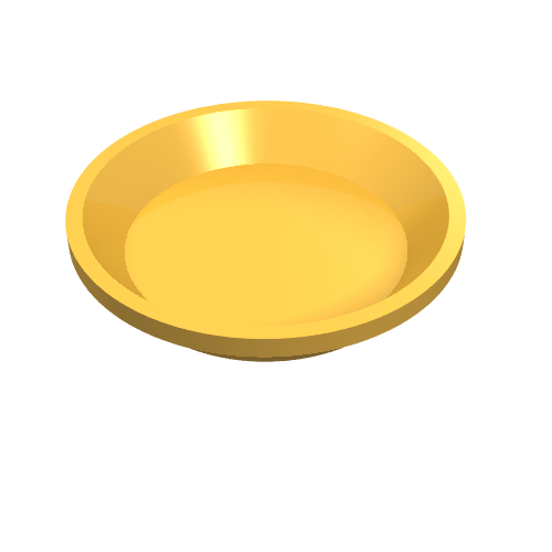 Lego Equipment Dish / Plate Round [Kitchen Implements Kit]