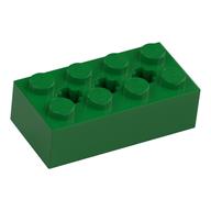 Lego Brick Special 2 x 4 with 3 Axle Holes / Green