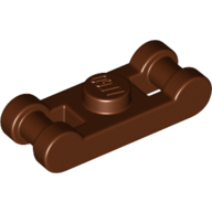 Lego Plate Special 1 x 1 with Handle on 2 Ends / Reddish Brown
