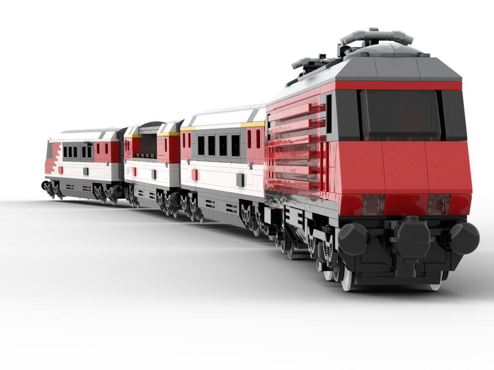 Lego SBB - Swiss Euro City Train 6w (Bausteinklemmer)