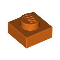 Lego Plate 1 x 1 / Reddish Orange