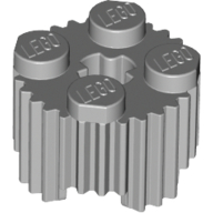 Lego Brick Round 2 x 2 [Grill] / Light Bluish Gray