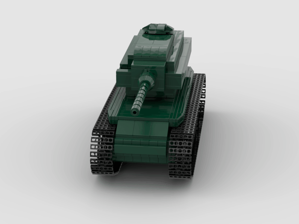 Lego Stridsvagn 74 minifigure scale 2.0