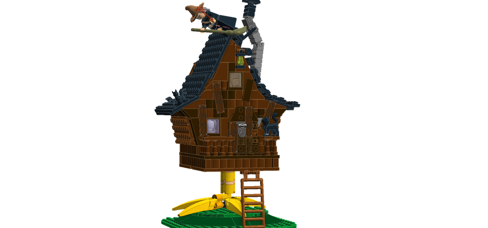 Lego Baba Yaga's hut on chicken leg