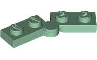 Lego Hinge Plate 1 x 4 Swivel (2429 / 2430) / Sand Green