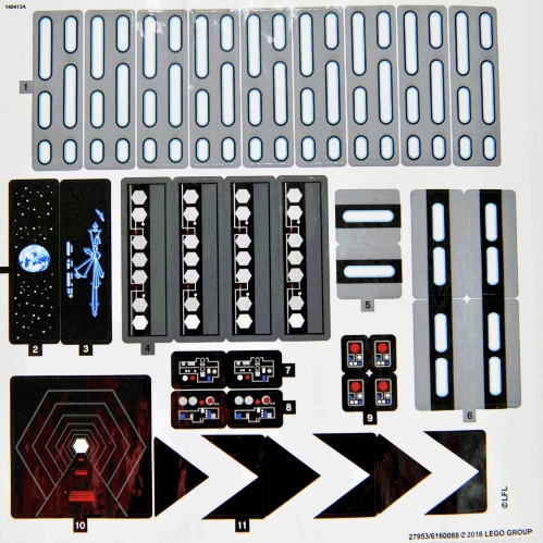 Lego Sticker Sheet for Set 75159-1 / [No Color/Any Color]