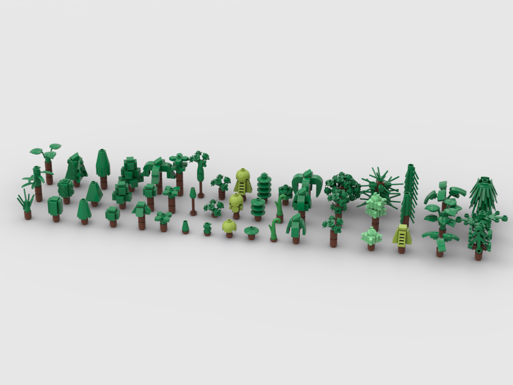 Lego 51 design for a mini scale tree