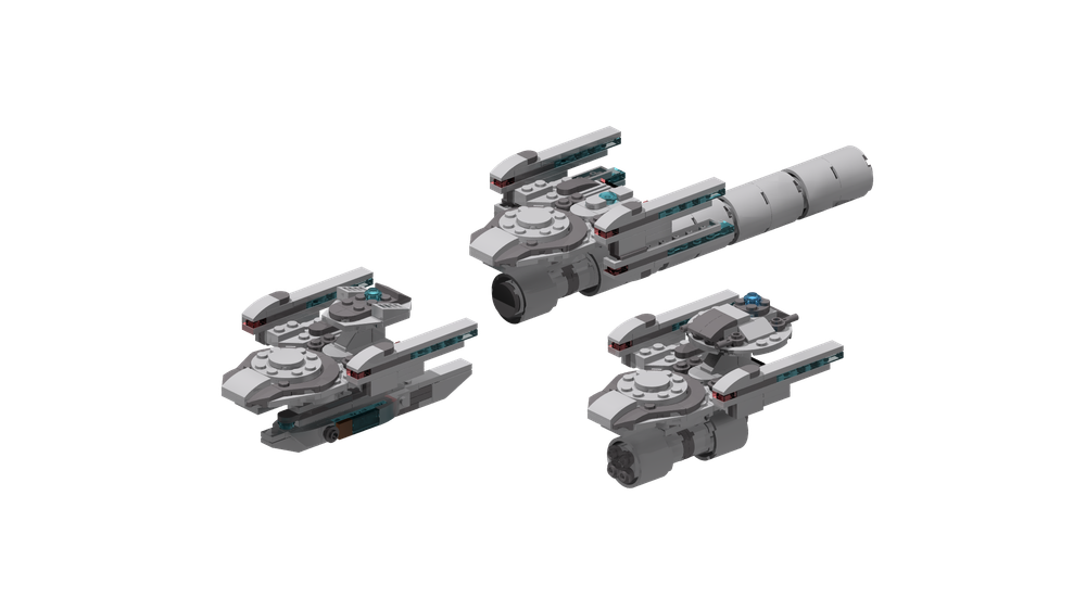 Lego Grissom-Class Original Starship and Variants, Smooth Edition