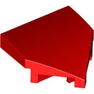 Lego Brick Wedged, Curved 2 x 2 with Stud Notches / Red