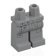 Lego Hips and Light Bluish Gray Legs with Robe Ends, Silver Trim, Decorations print