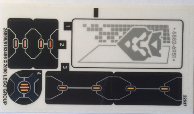 Lego Sticker Sheet for Set 70326-1