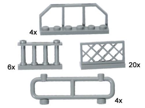 Lego Gray Fences