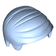 Lego Hair Smooth Combed Sideways / Bright Light Blue