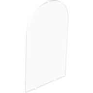 Lego Glass for Frame 1 x 6 x 7 with Bow / Trans-Clear