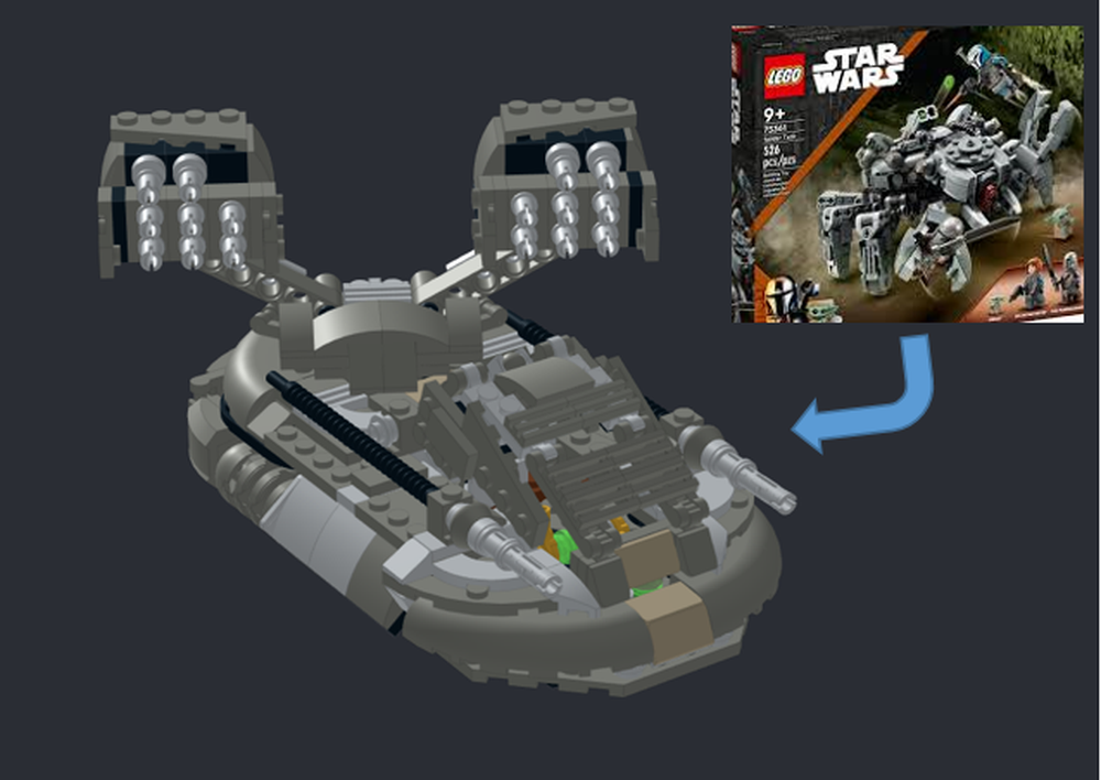 Lego AAC-1 speeder tank, 75361 Alternate Build