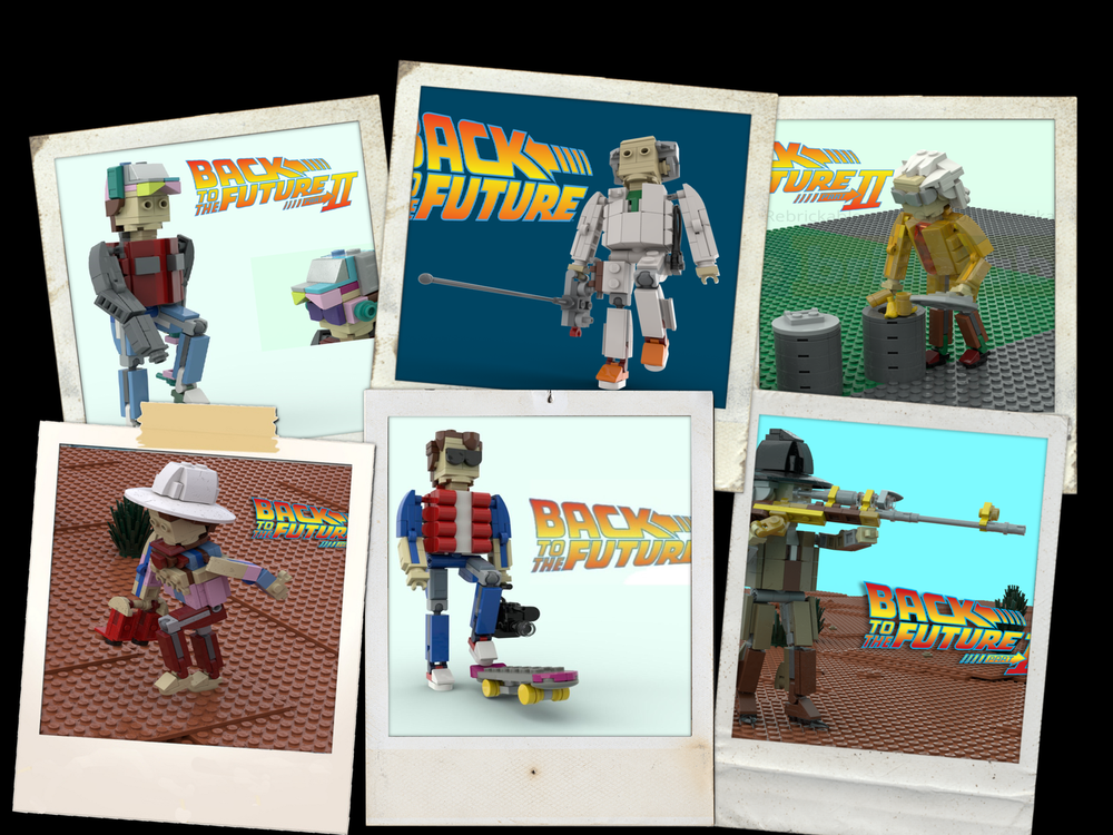 Lego Back to the Future 6 in1 PACK Marty & Doc action figures